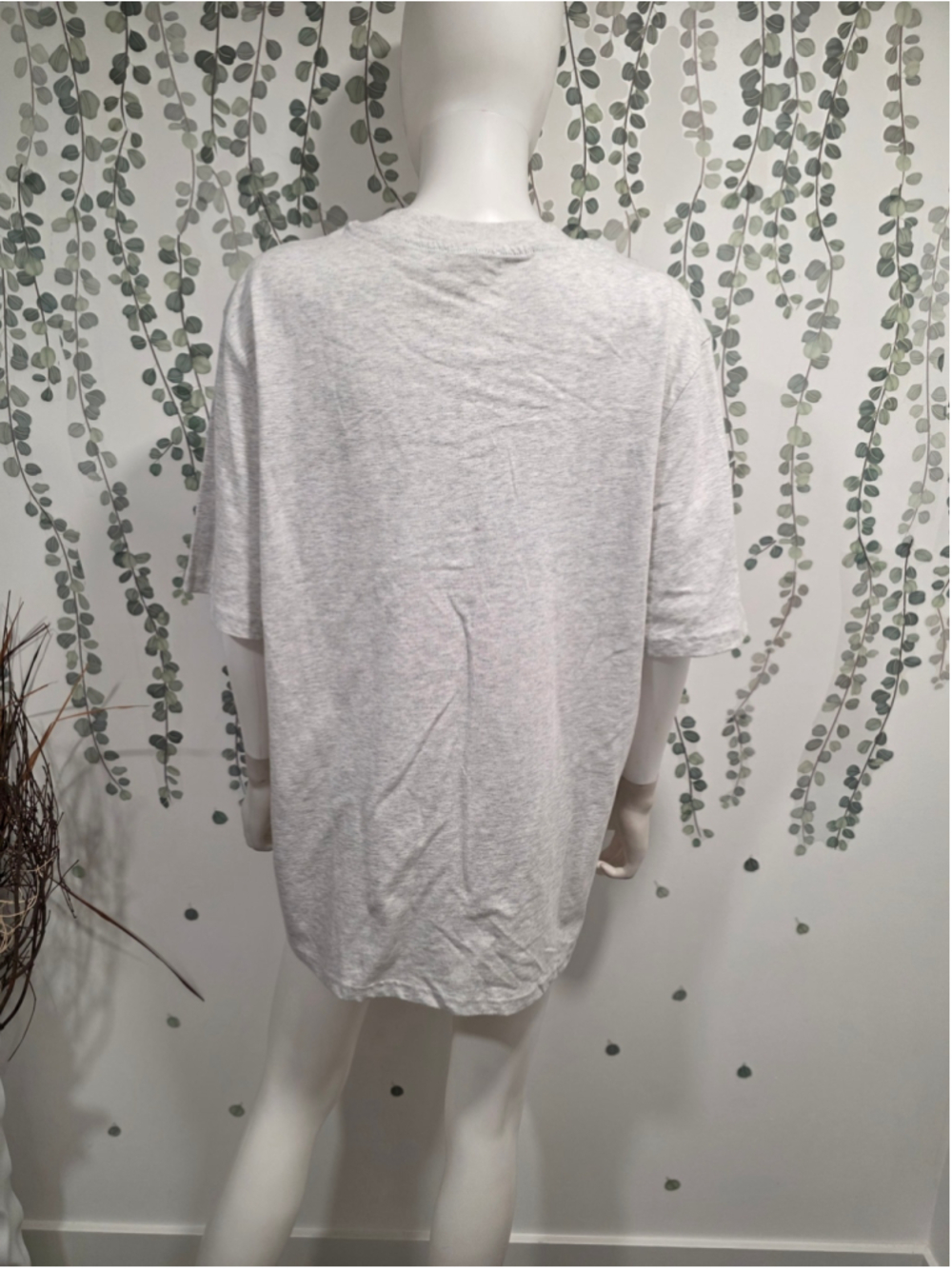 Adanola ADA Oversized T-Shirt XL Light Grey Melange Organic Cotton NWT - Picture 7 of 11